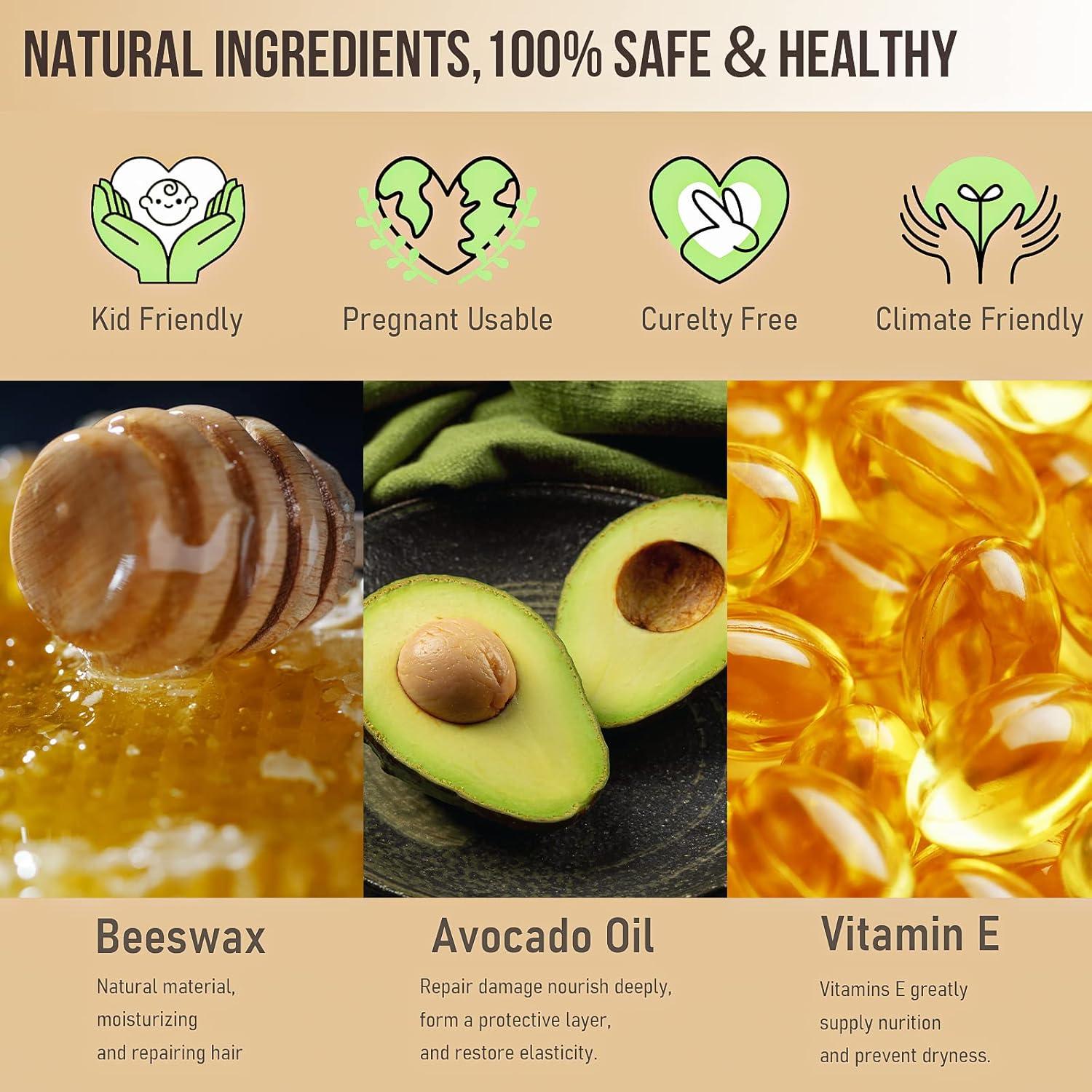 Barra de Cera para Cabello SOVONCARE - Paquete de 3, Fijación Fuerte