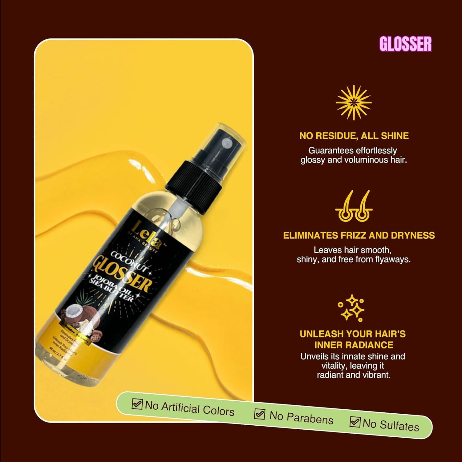 Conjunto de Cuidado Capilar Lela Beauty - 3 Sprays 80mL