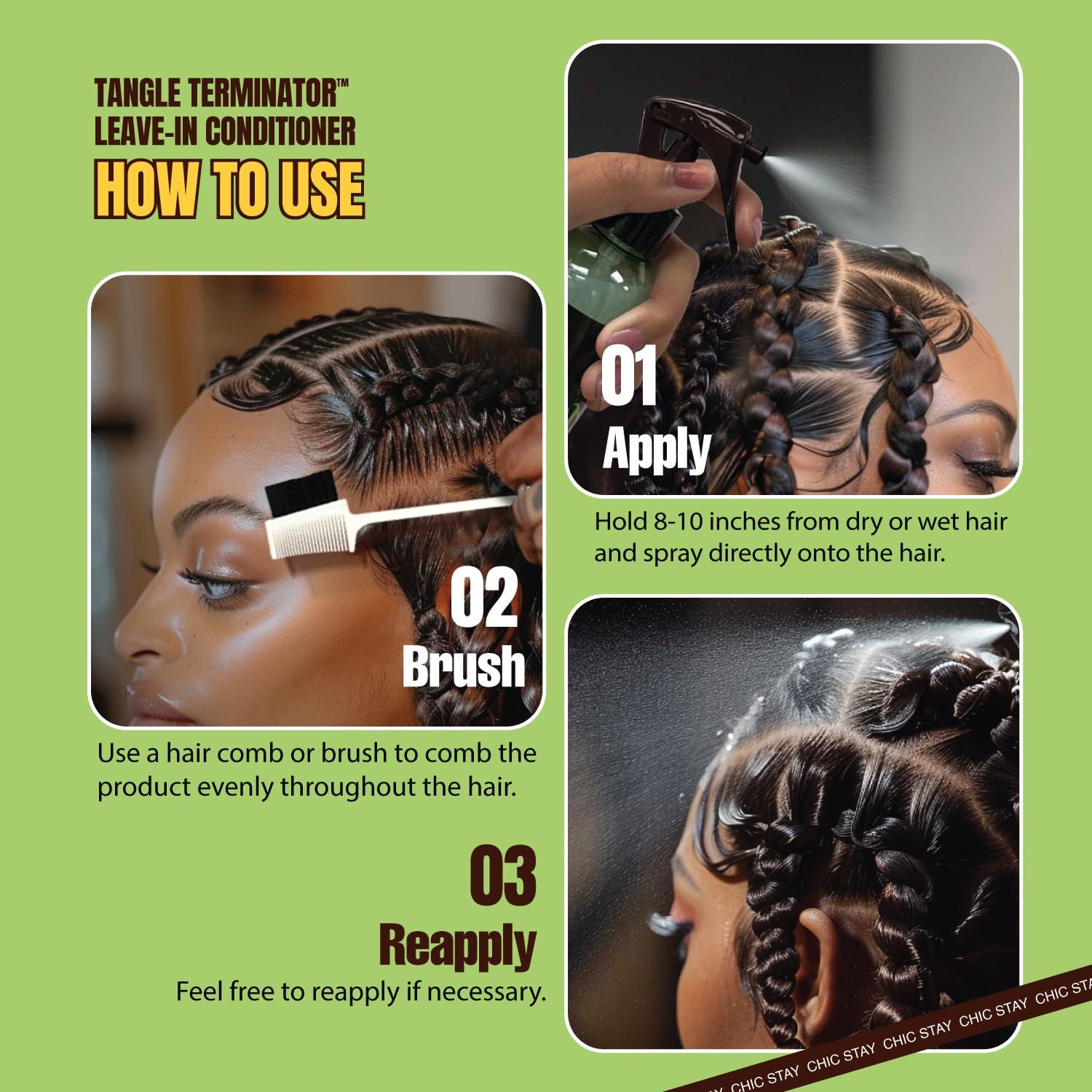 Conjunto de Cuidado Capilar Lela Beauty - 3 Sprays 80mL