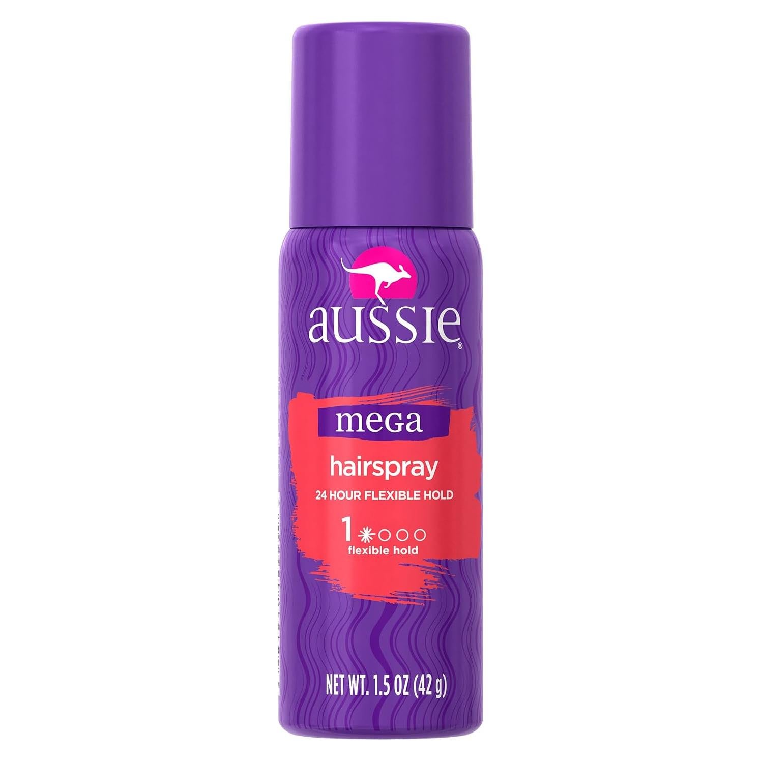 Aussie Mega Hairspray 44ml - Spray Fijador Flexible 24h