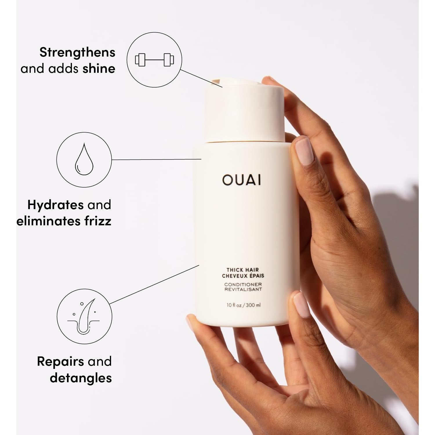 Acondicionador Hidratante OUAI 0.91 L - Cabello Seco y Frizzoso