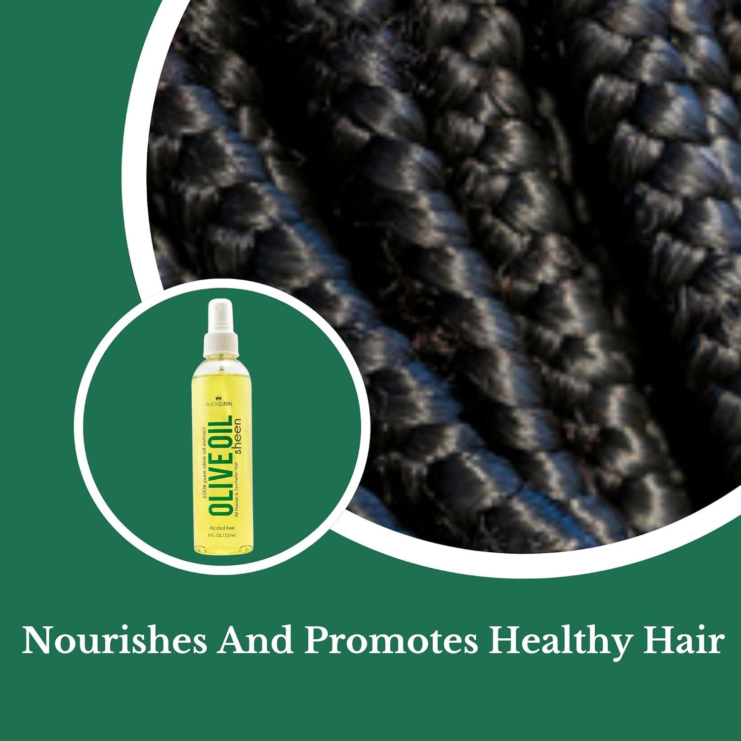 Spray Brillo Aceite de Oliva Black Queen 2x226.8ml Sin Fragancia