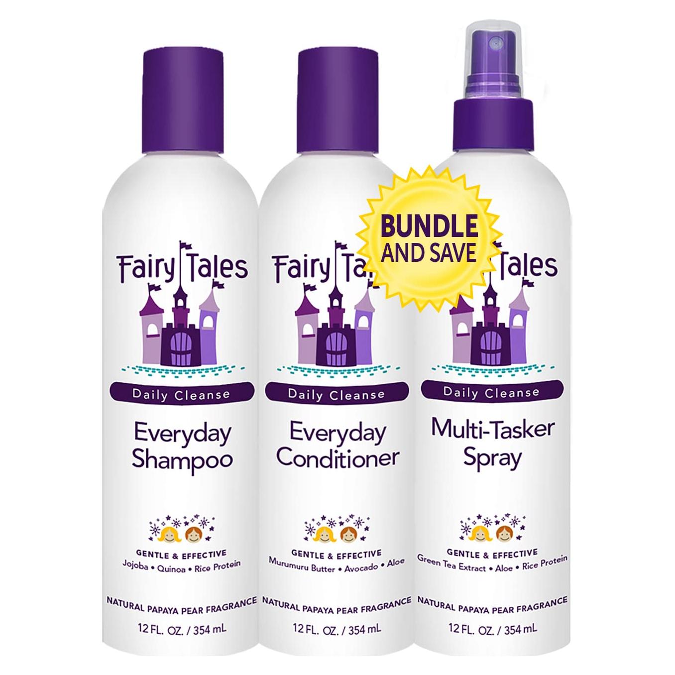 Champú y Acondicionador Fairy Tales Daily Cleanse 3x354.88ml