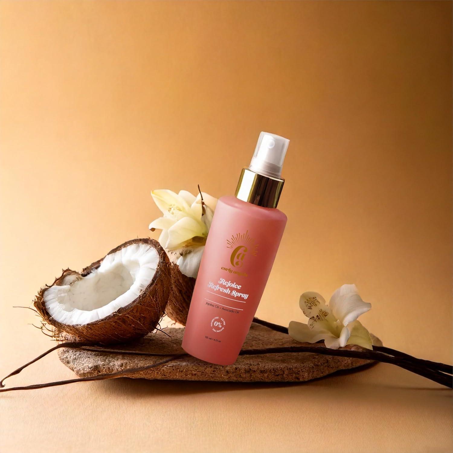 Spray Revitalizador para Rizos Curly Angels 238 ml Jojoba Aguacate