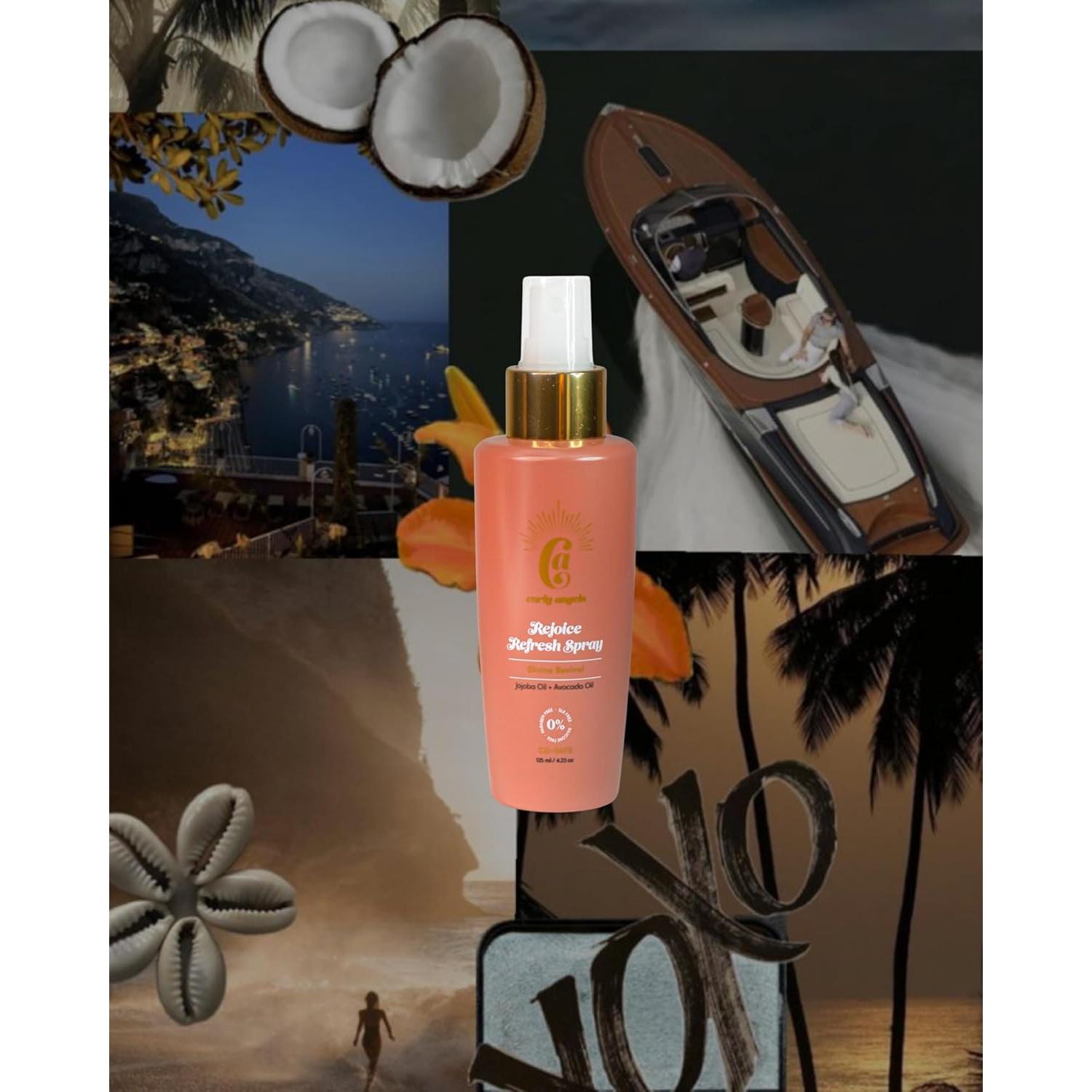 Spray Revitalizador para Rizos Curly Angels 238 ml Jojoba Aguacate