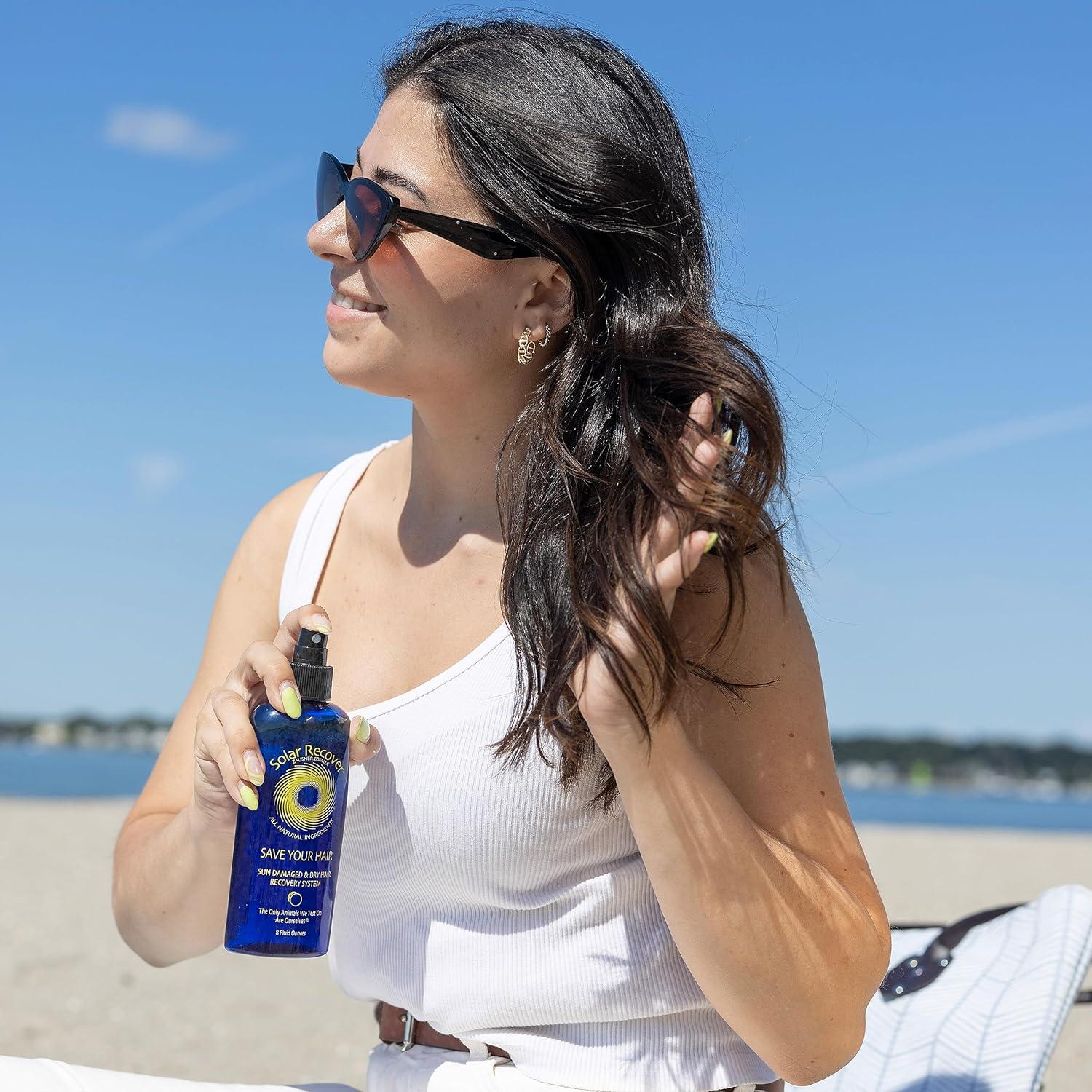 Spray Desenredante Solar Recover 8 oz + 2 oz Acondicionador