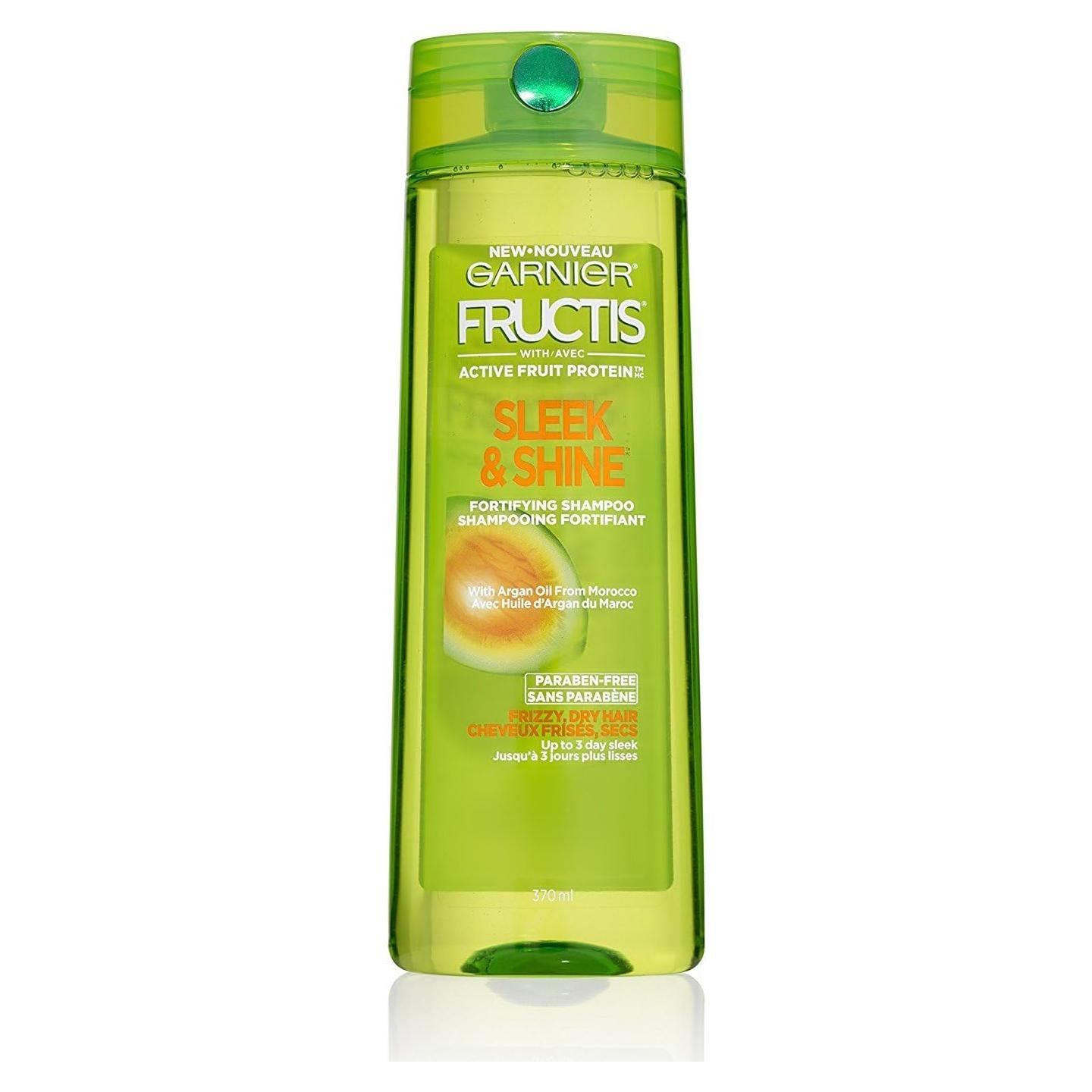Champú Garnier Fructis Liso y Brillante 355ml con Aceite de Argán