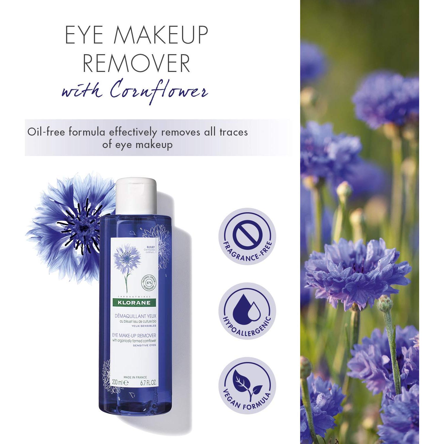 Desmaquillante de Ojos Klorane Agua de Aciano 198 ml Piel Sensible