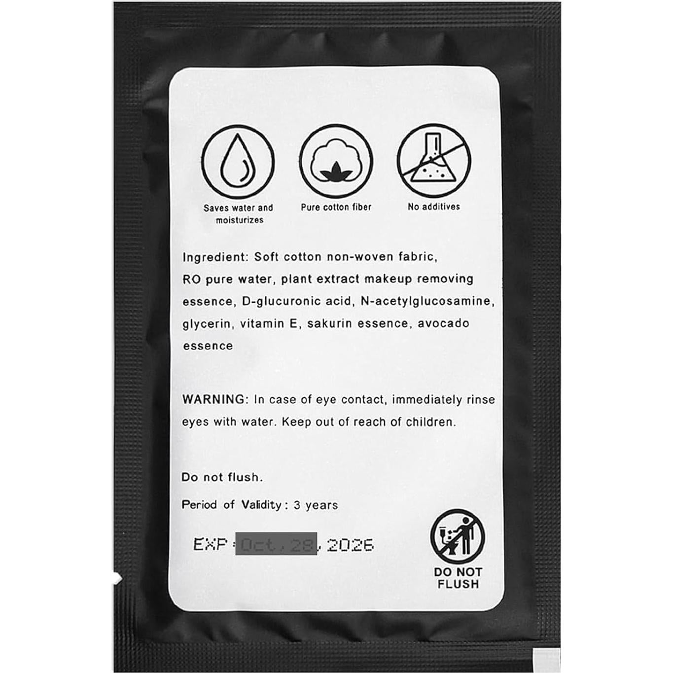 100 Toallitas Desmaquillantes Individuales Gisdo - Limpieza Facial