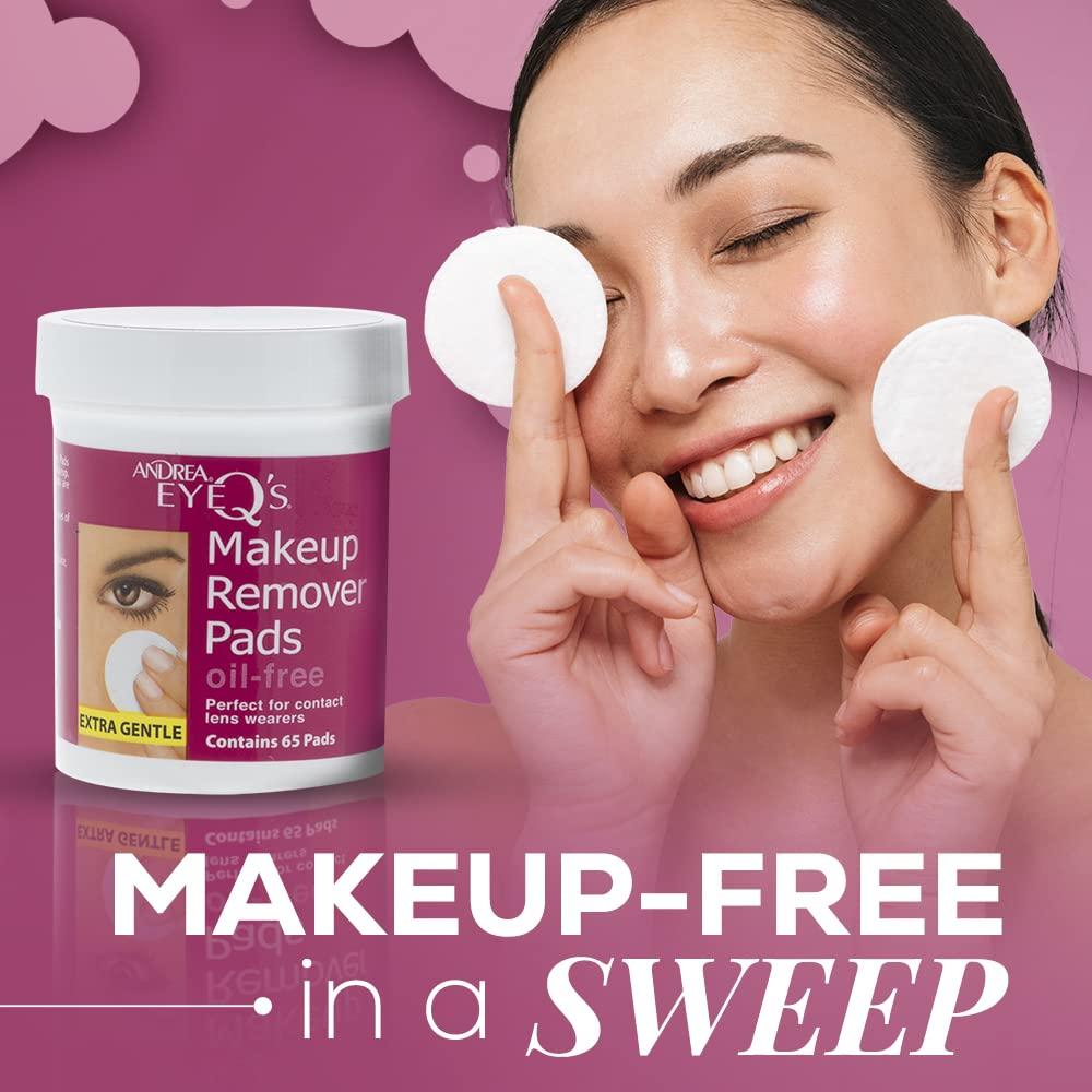 Toallitas Desmaquillantes Andrea Eye Q's Sin Aceite 65 Unidades