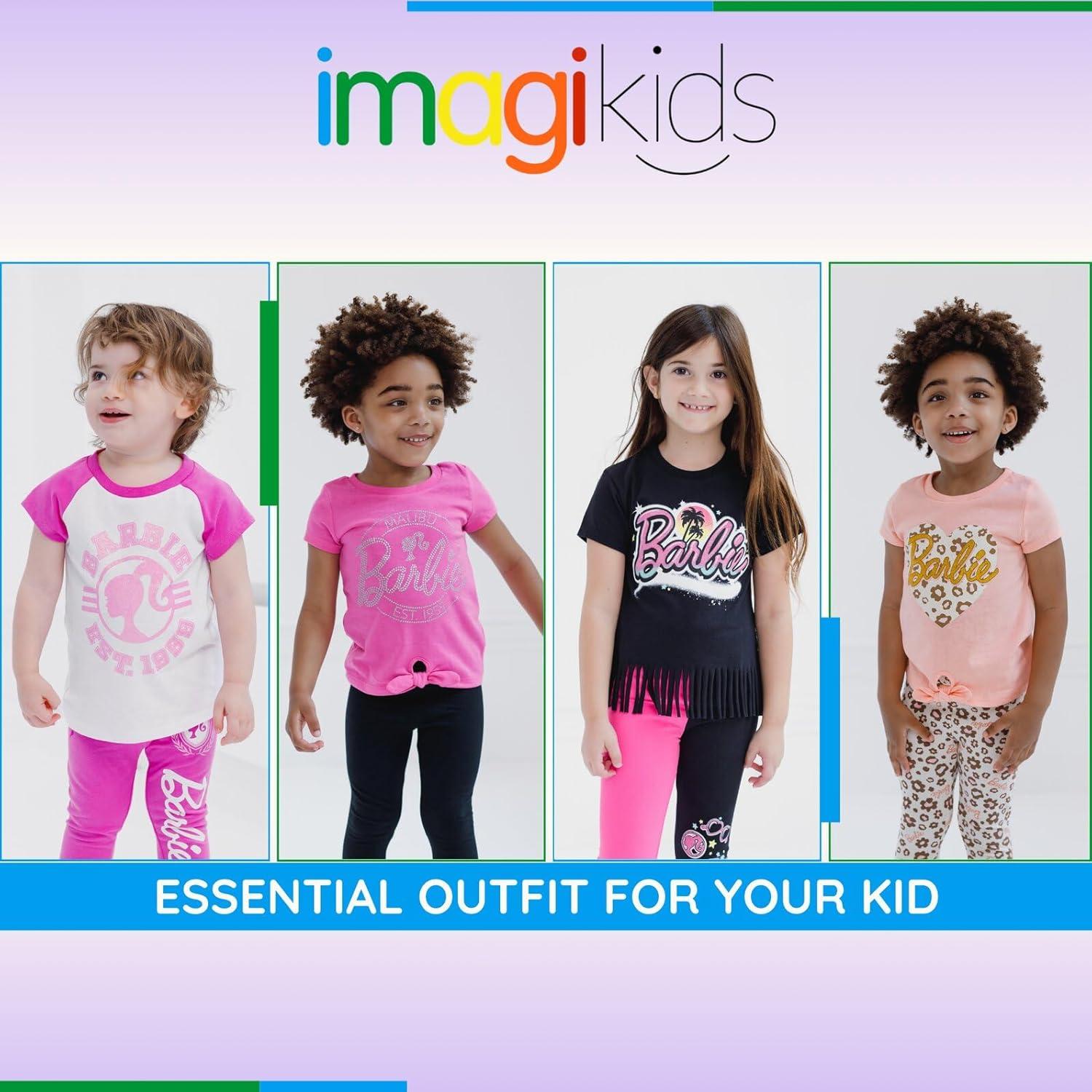 Conjunto camiseta y leggings Barbie 2T-14-16 corazones