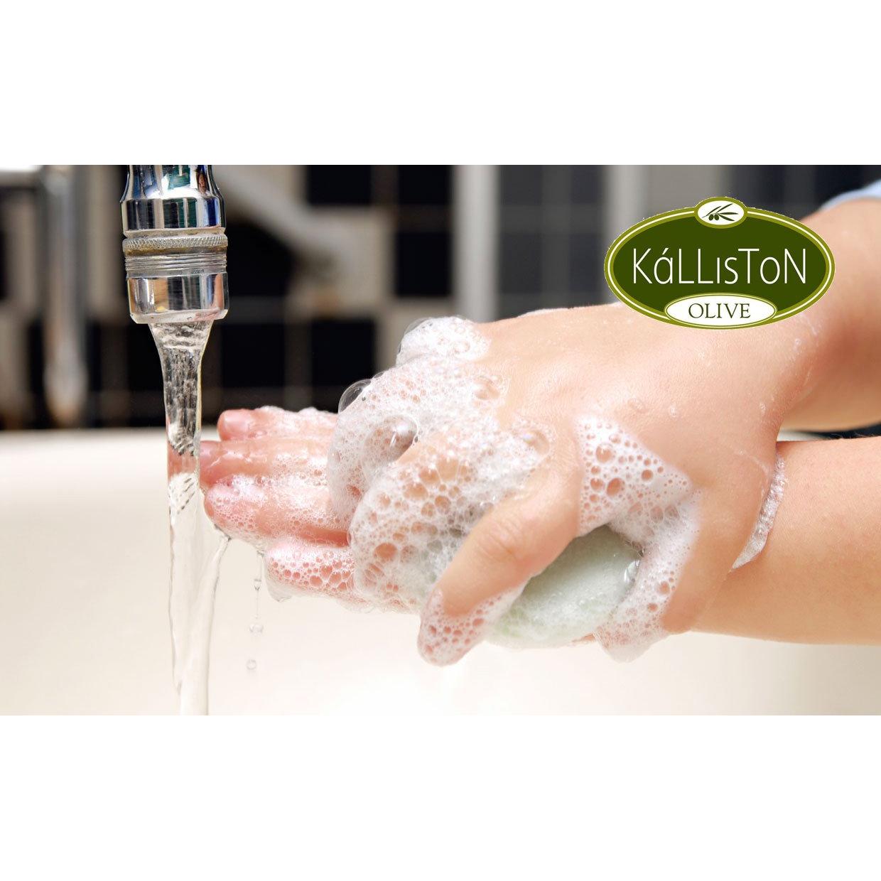 Jabón Exfoliante Kalliston con Aceite de Oliva y Coco 4x110g