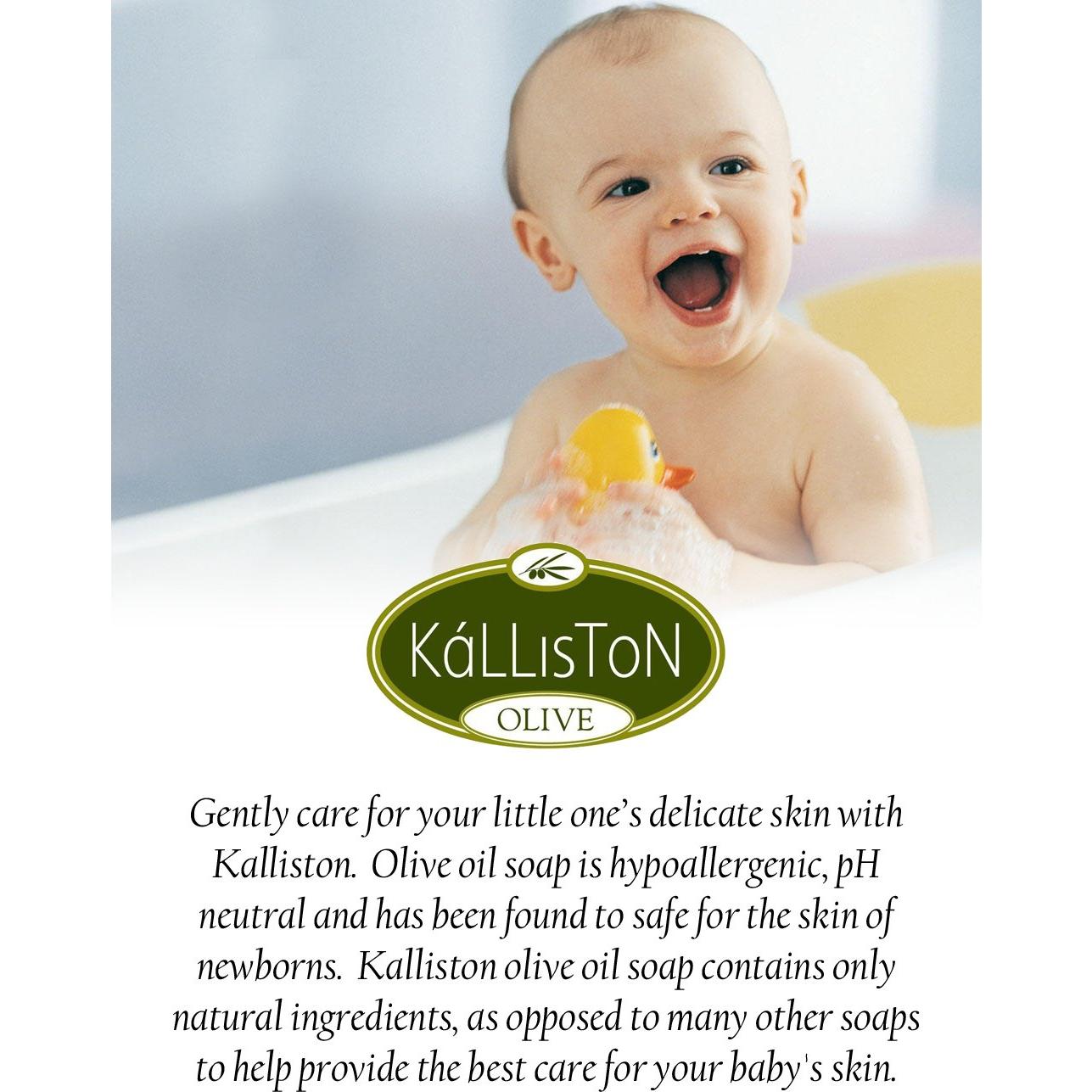 Jabón Exfoliante Kalliston con Aceite de Oliva y Coco 4x110g