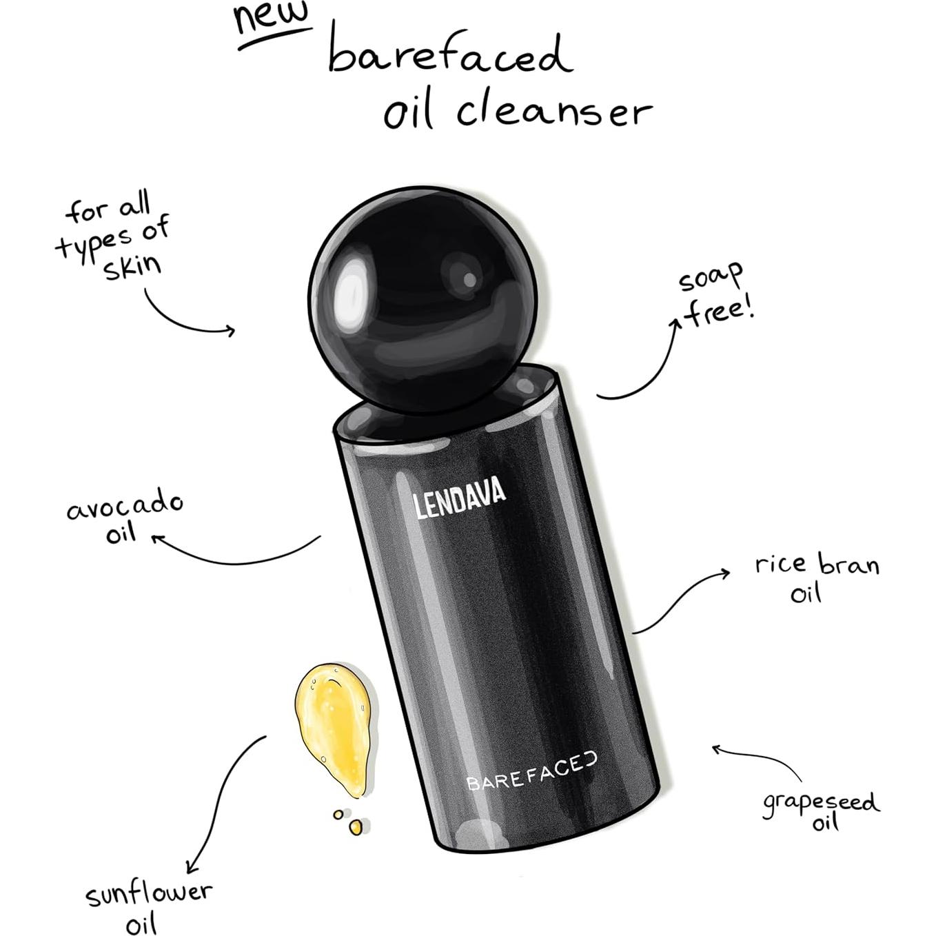 Limpiador de Aceite Barefaced 50 ml | Hidratante y Suave para Piel Sensible