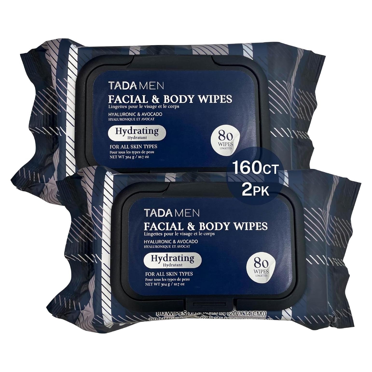 Toallitas Limpiadoras TADA para Cara y Cuerpo - 160 Unidades