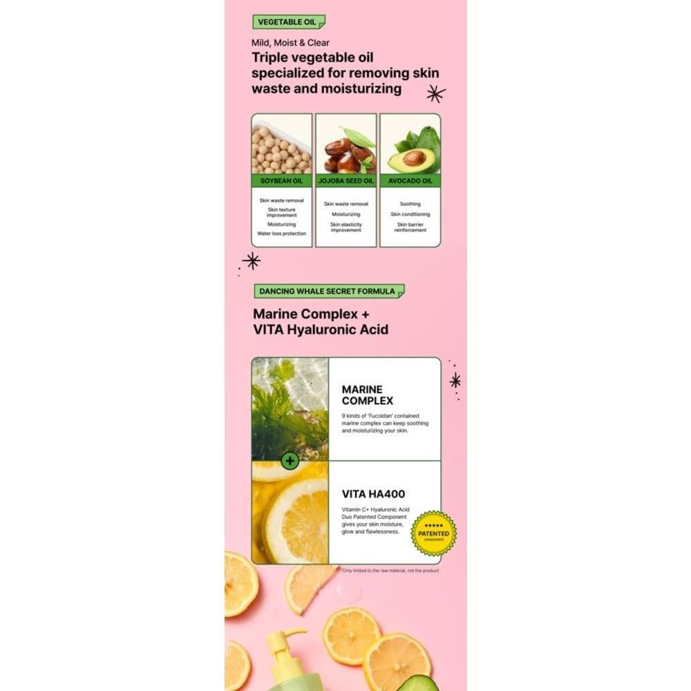 Aceite Limpiador Diario 200ml Dancing Whale - Piel Sensible