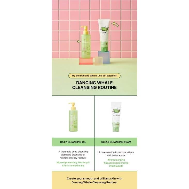 Aceite Limpiador Diario 200ml Dancing Whale - Piel Sensible