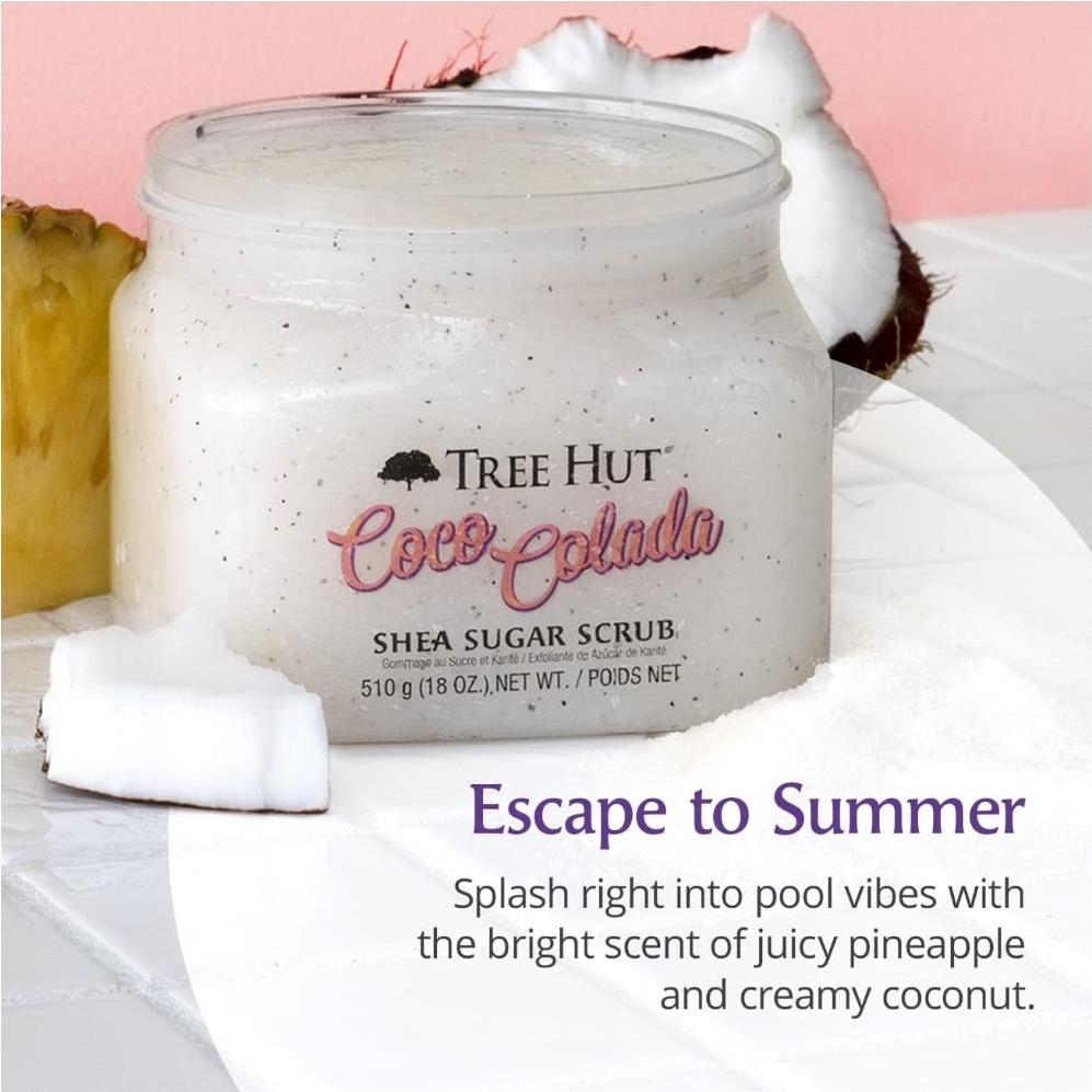 Exfoliante Corporal Tree Hut Coco Colada 510g con Toallita