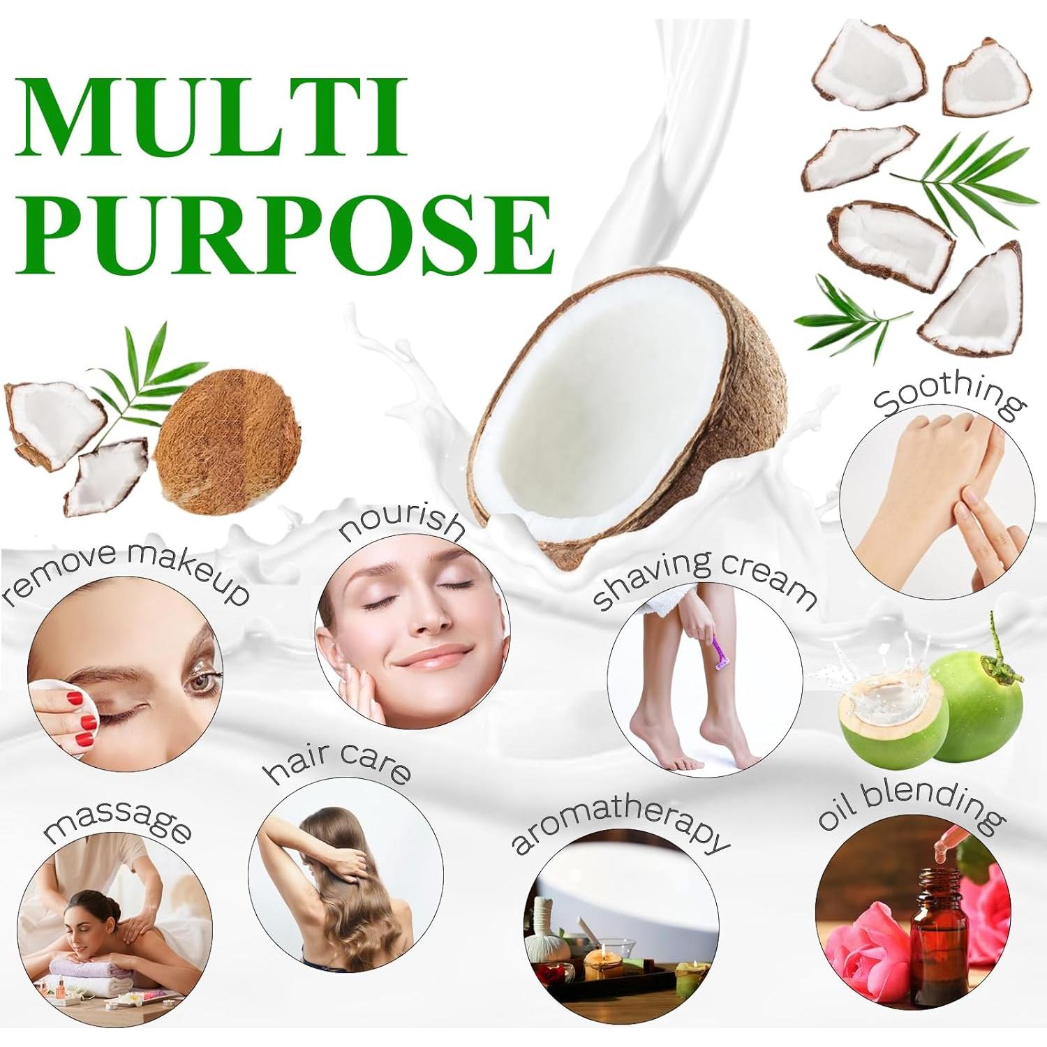 Aceite de Coco Fraccionado Elitzia 170g Hidratante y Desmaquillante