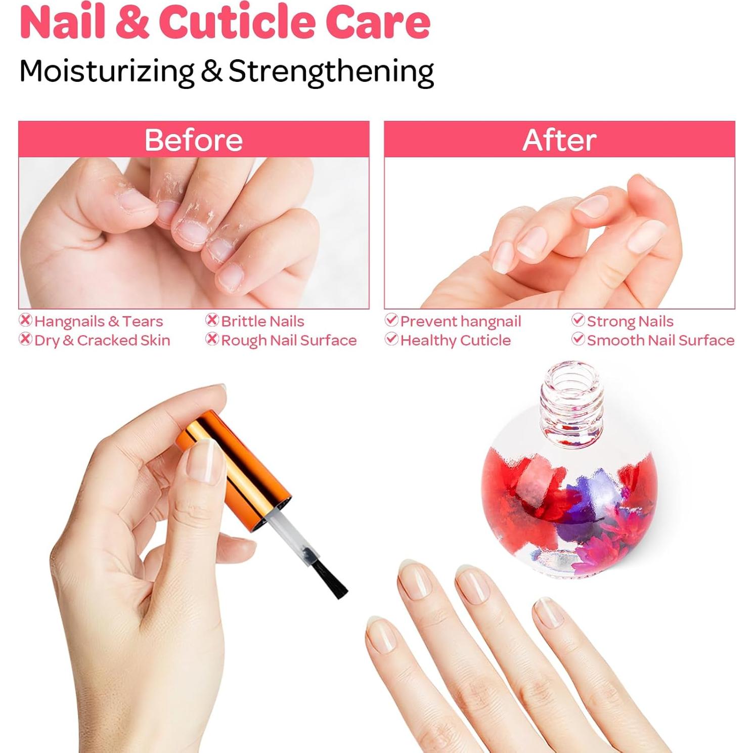 Aceite para Cutículas JIASHENG Rosa 15 ml Hidratante