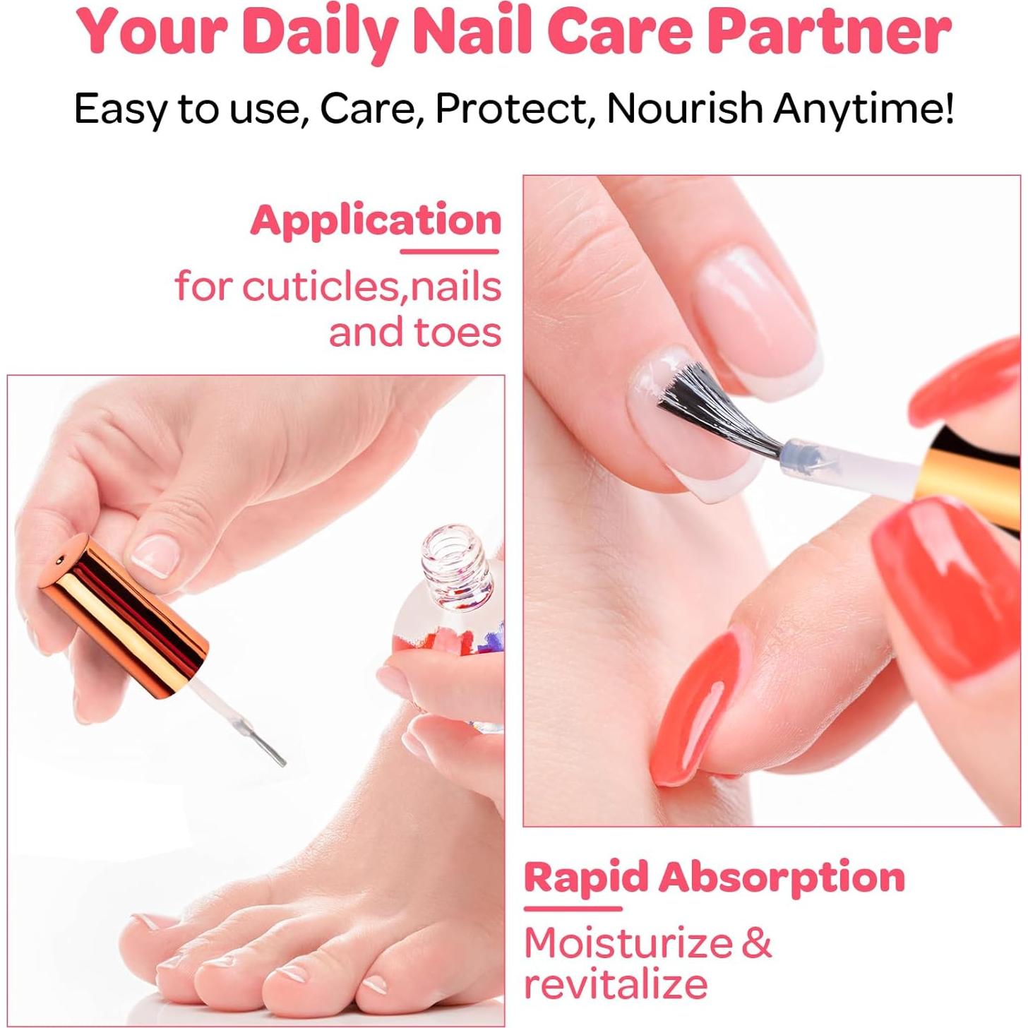 Aceite para Cutículas JIASHENG Rosa 15 ml Hidratante