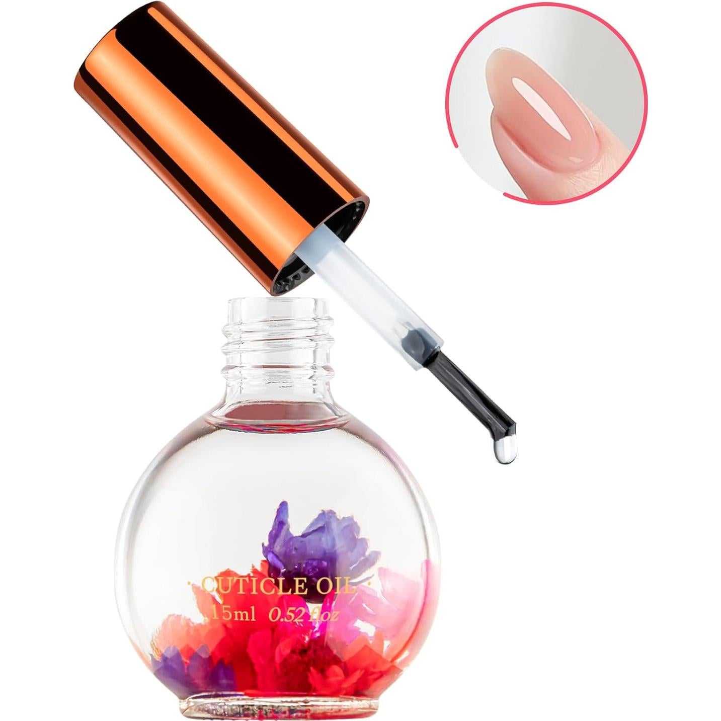 Aceite para Cutículas JIASHENG Rosa 15 ml Hidratante