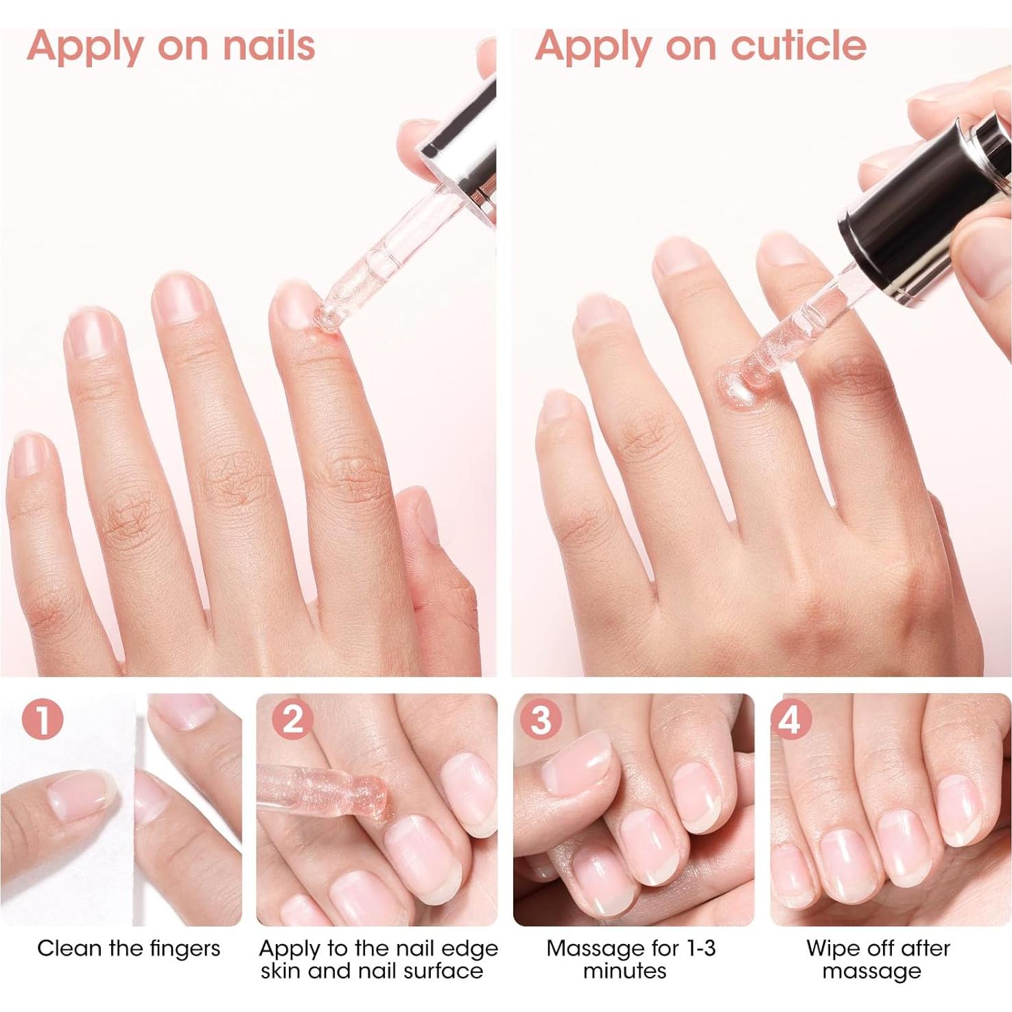 Aceite de Cutícula Gellen 15ML para Uñas Fuertes y Brillantes