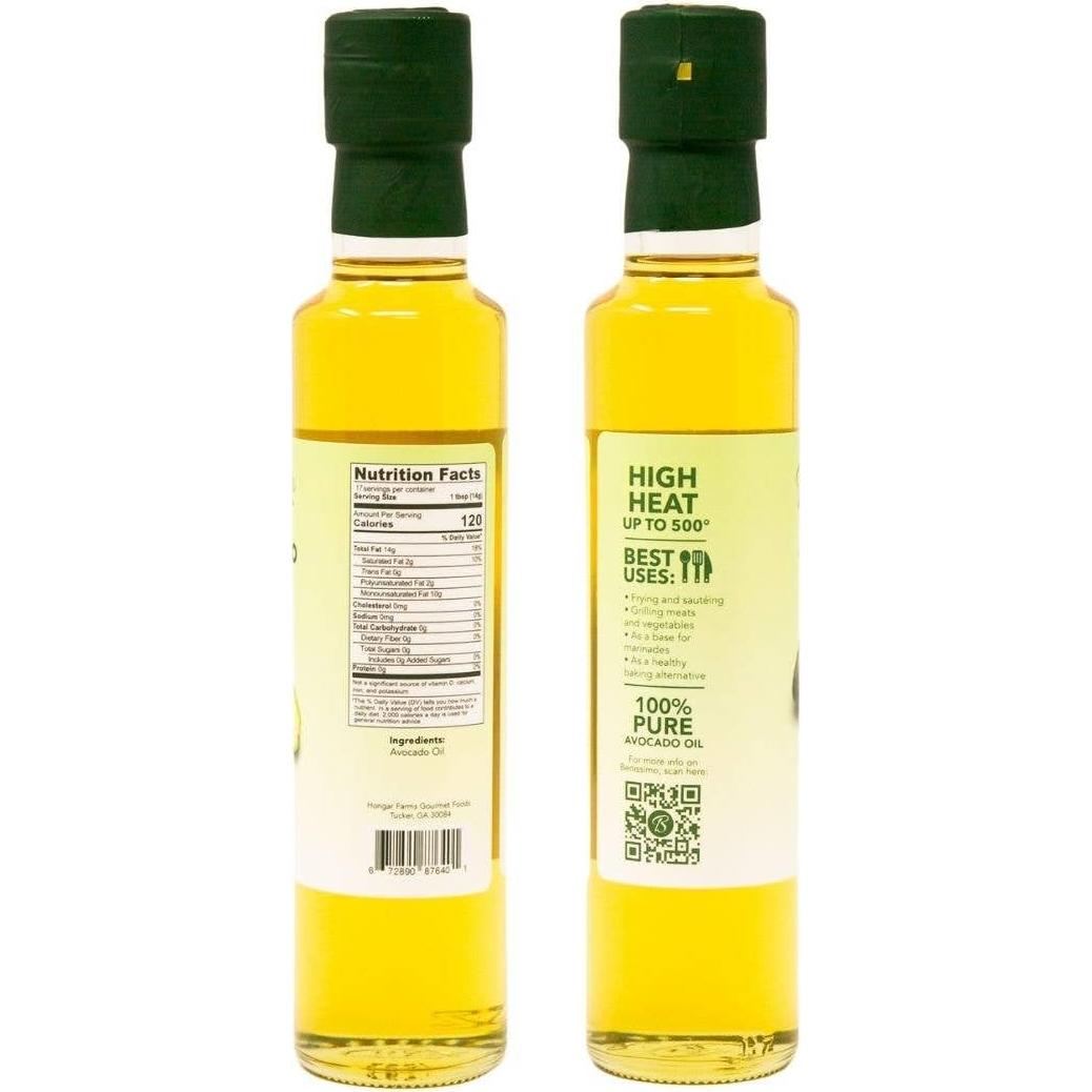 Aceite de Aguacate Puro Benissimo 250 ml - Orgánico y Versátil