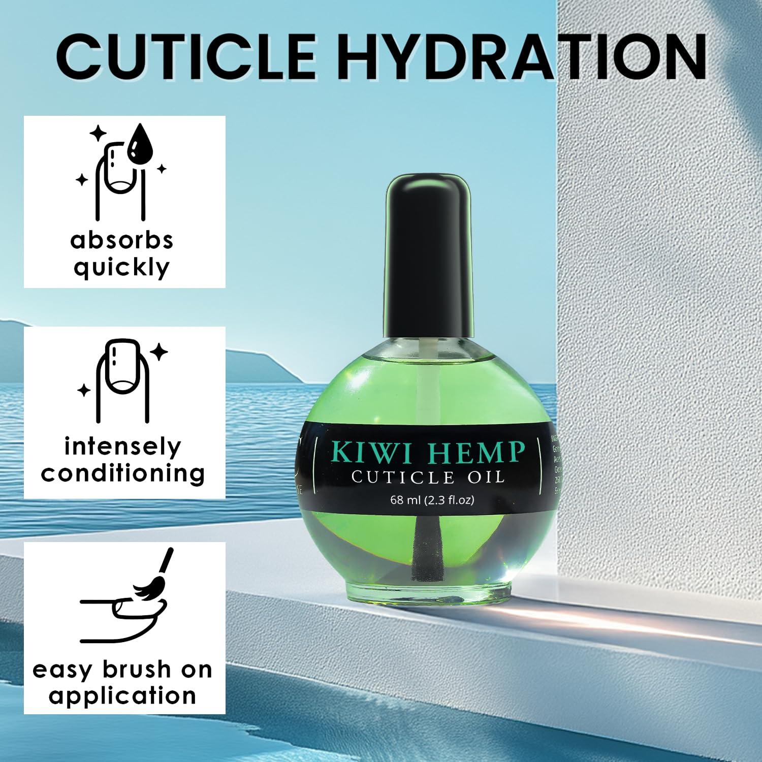 Aceite para Cutículas Ellie Chase Kiwi Hemp 68 ml - Hidratante