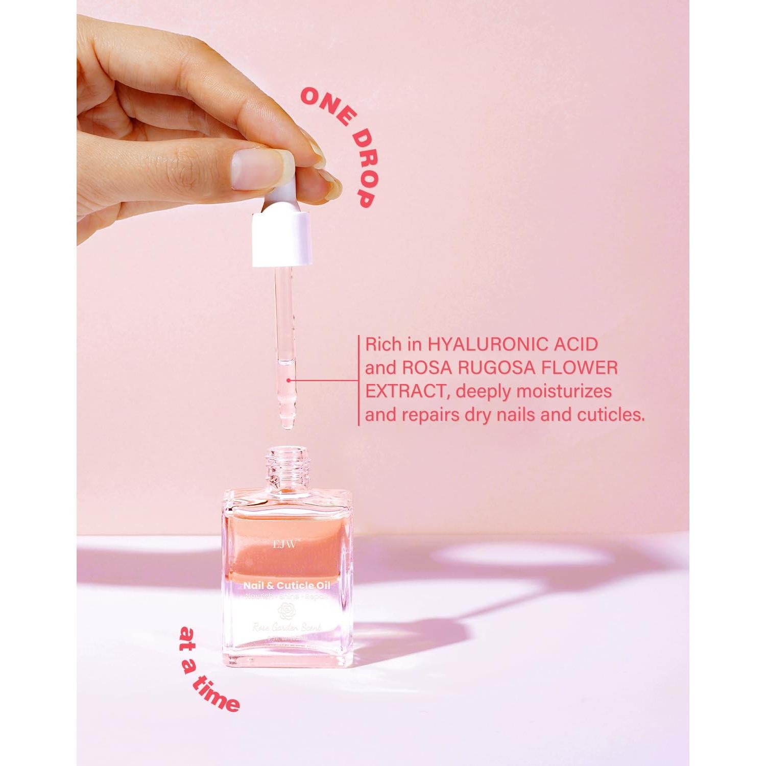 Aceite de Uñas y Cutículas EJW con Extracto de Rosa 14.79 ml