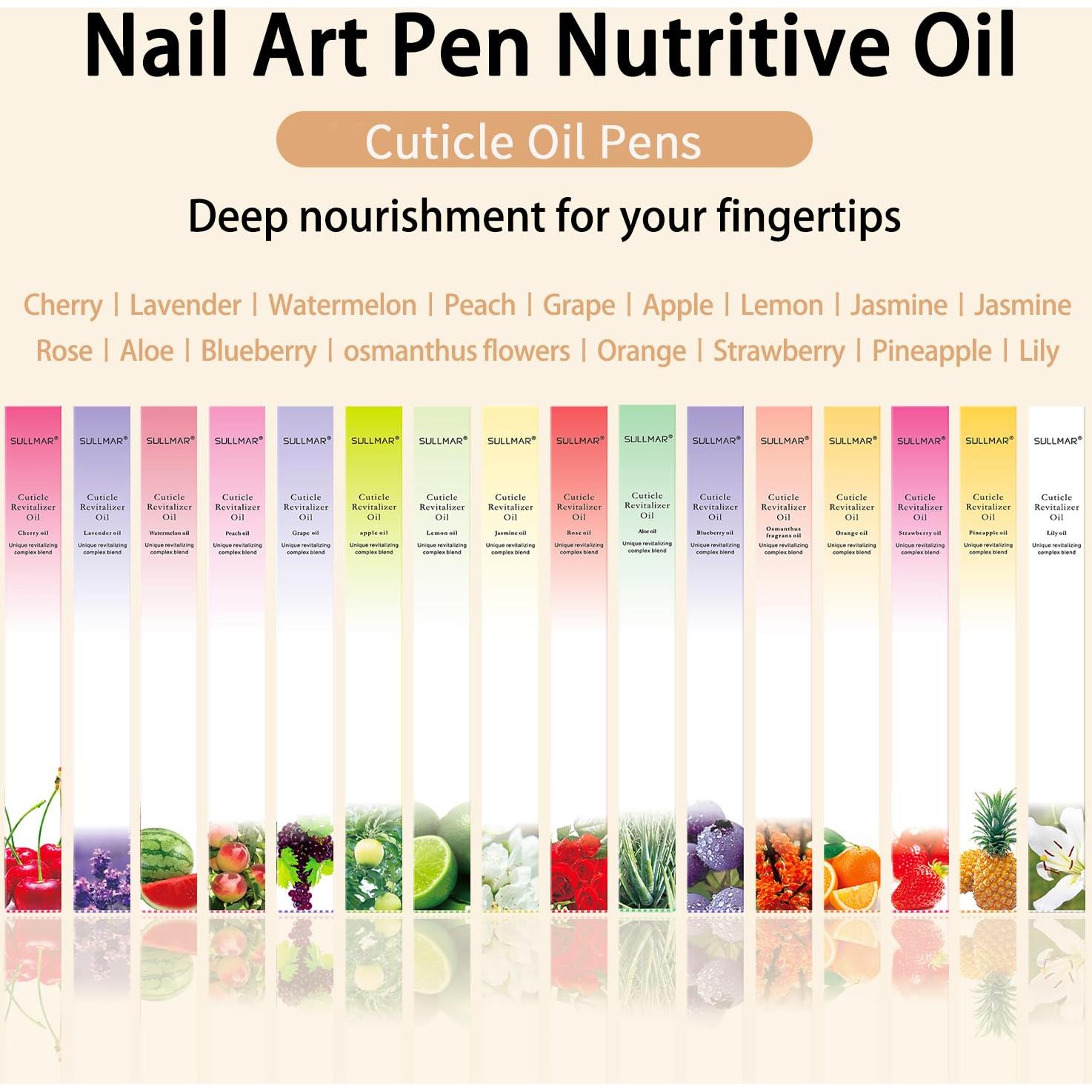 Bolígrafo Aceite para Cutículas SULLMAR 12pcs Hidratante