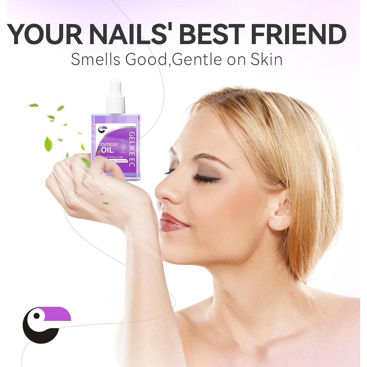 Aceite Reparador de Uñas Gelike EC - Hidratante Cutículas Lavanda