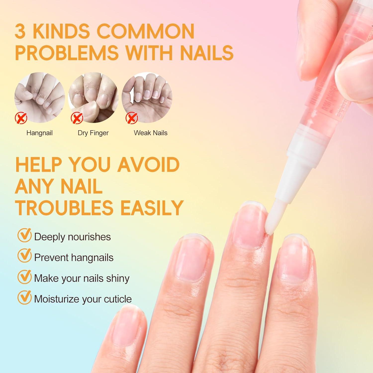 COSCELIA Set de 16 Bolígrafos de Aceite para Cutículas