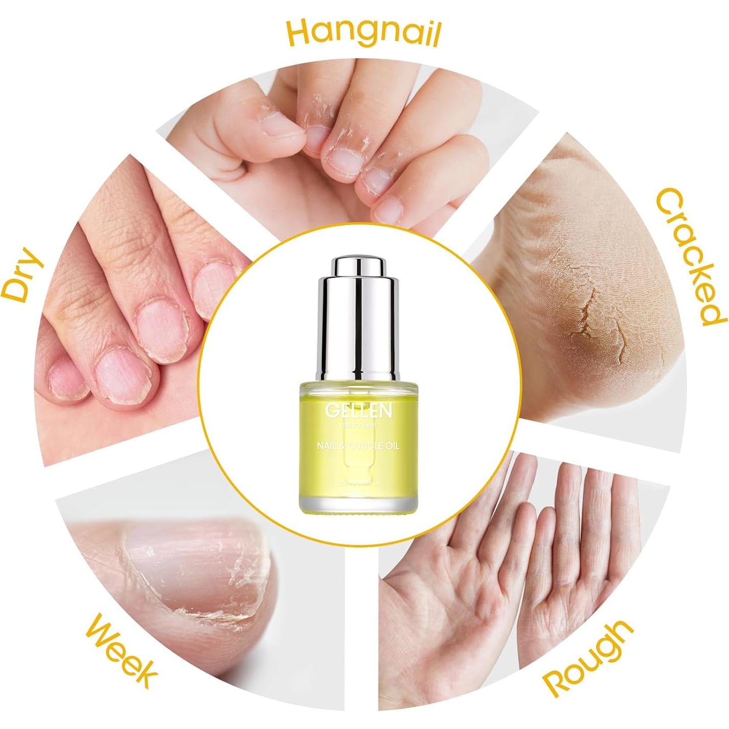 Aceite para Uñas y Cutículas Gellen 19.3g - Crecimiento y Fortalecimiento