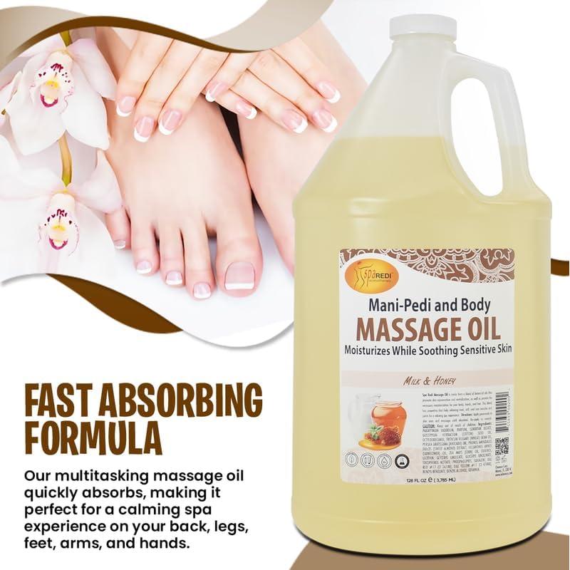 Aceite de Masaje SPA REDI 3.78L Leche y Miel - Hidratante