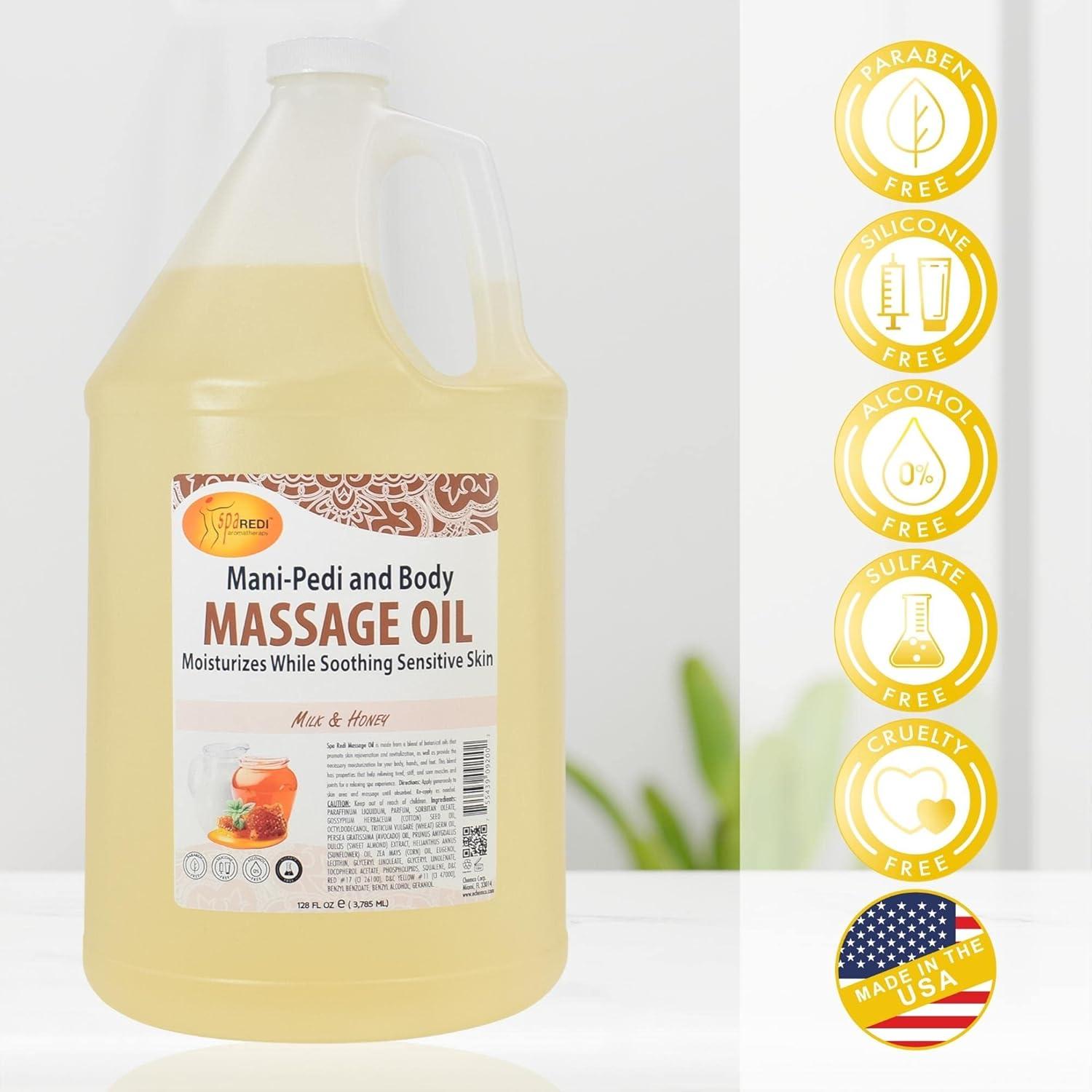 Aceite de Masaje SPA REDI 3.78L Leche y Miel - Hidratante
