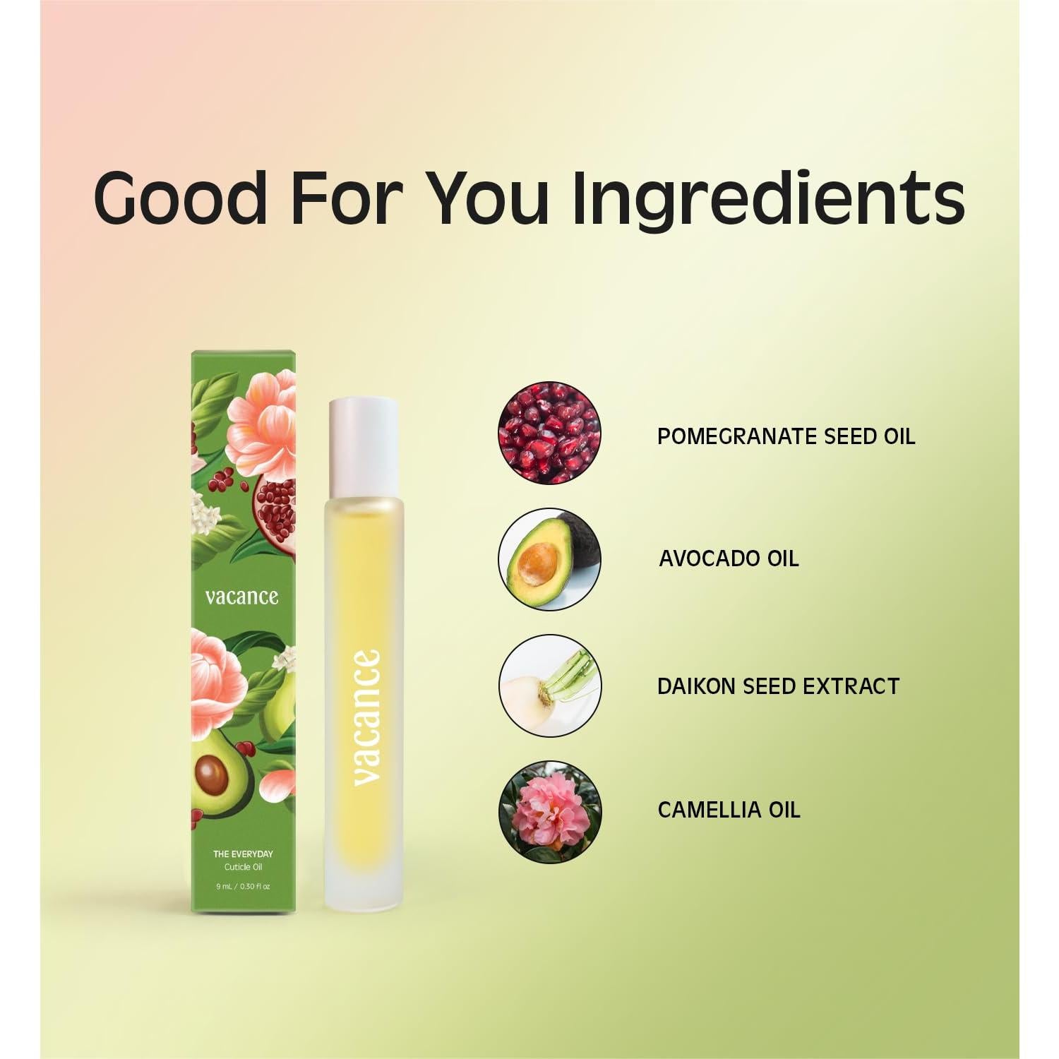 Aceite de Cutícula Diario Vacance 9mL Viaje Antiinflamatorio