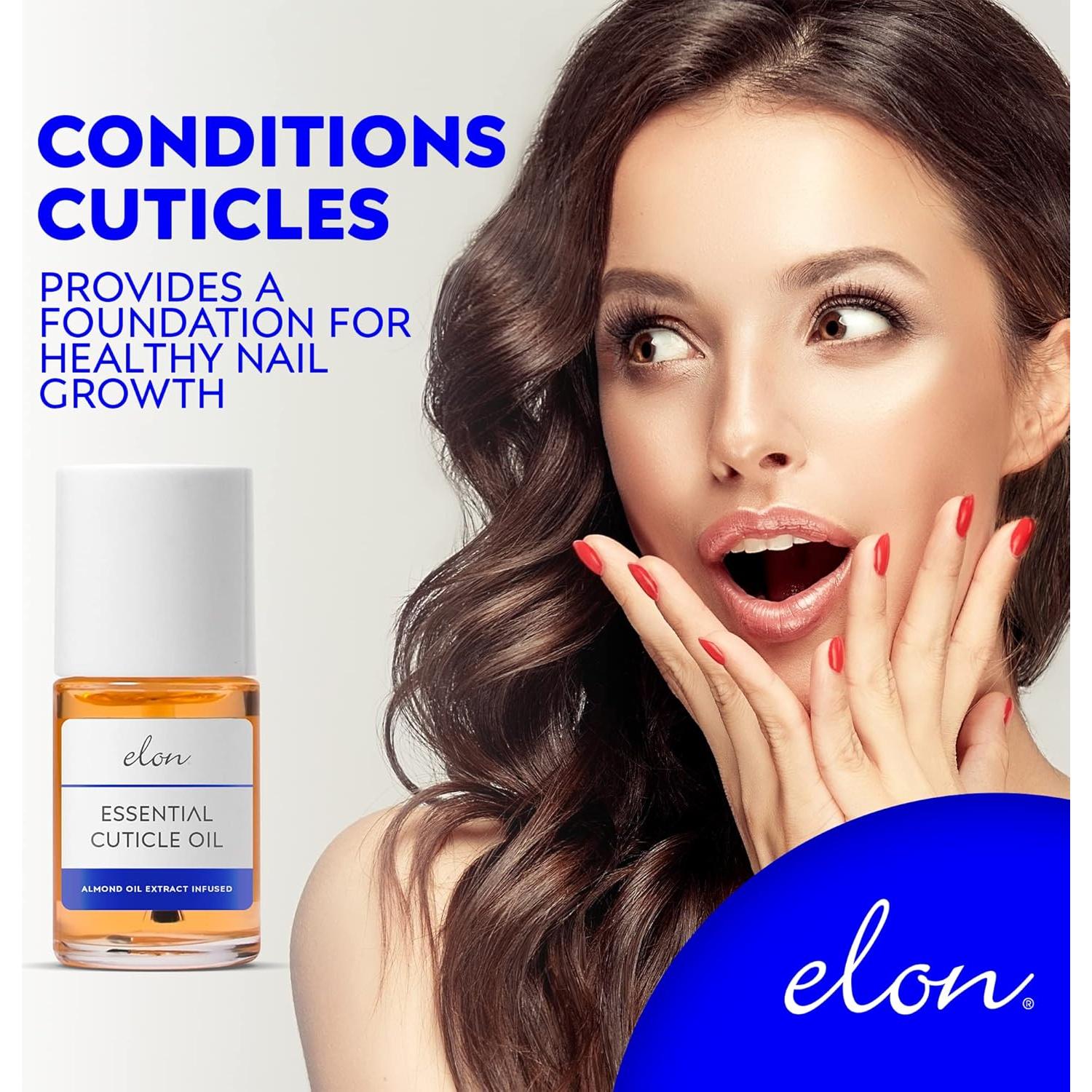 Aceite de Cutícula Elon 14.79 ml con Almendra y Jojoba