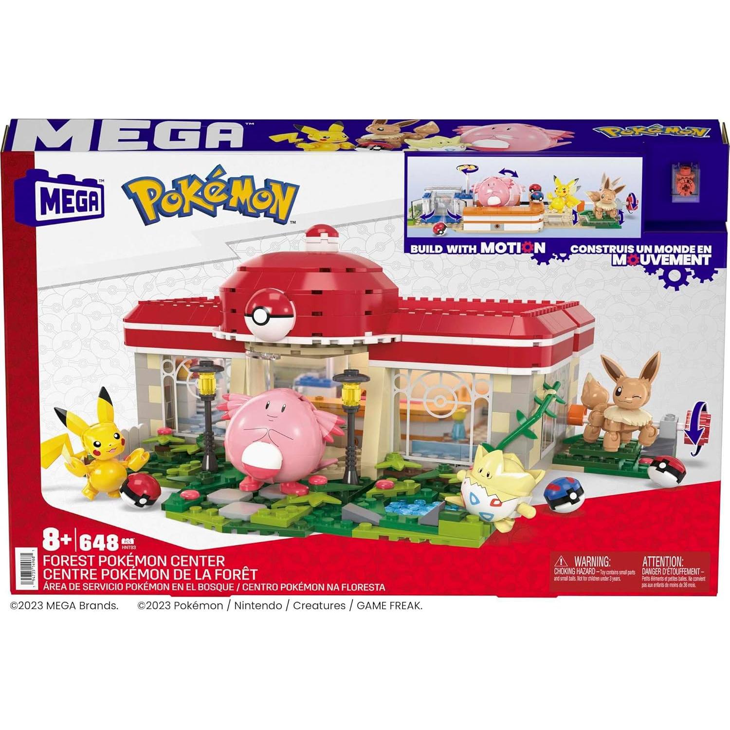 Set de Construcción Pokémon Mattel Centro Pokémon 648 Piezas