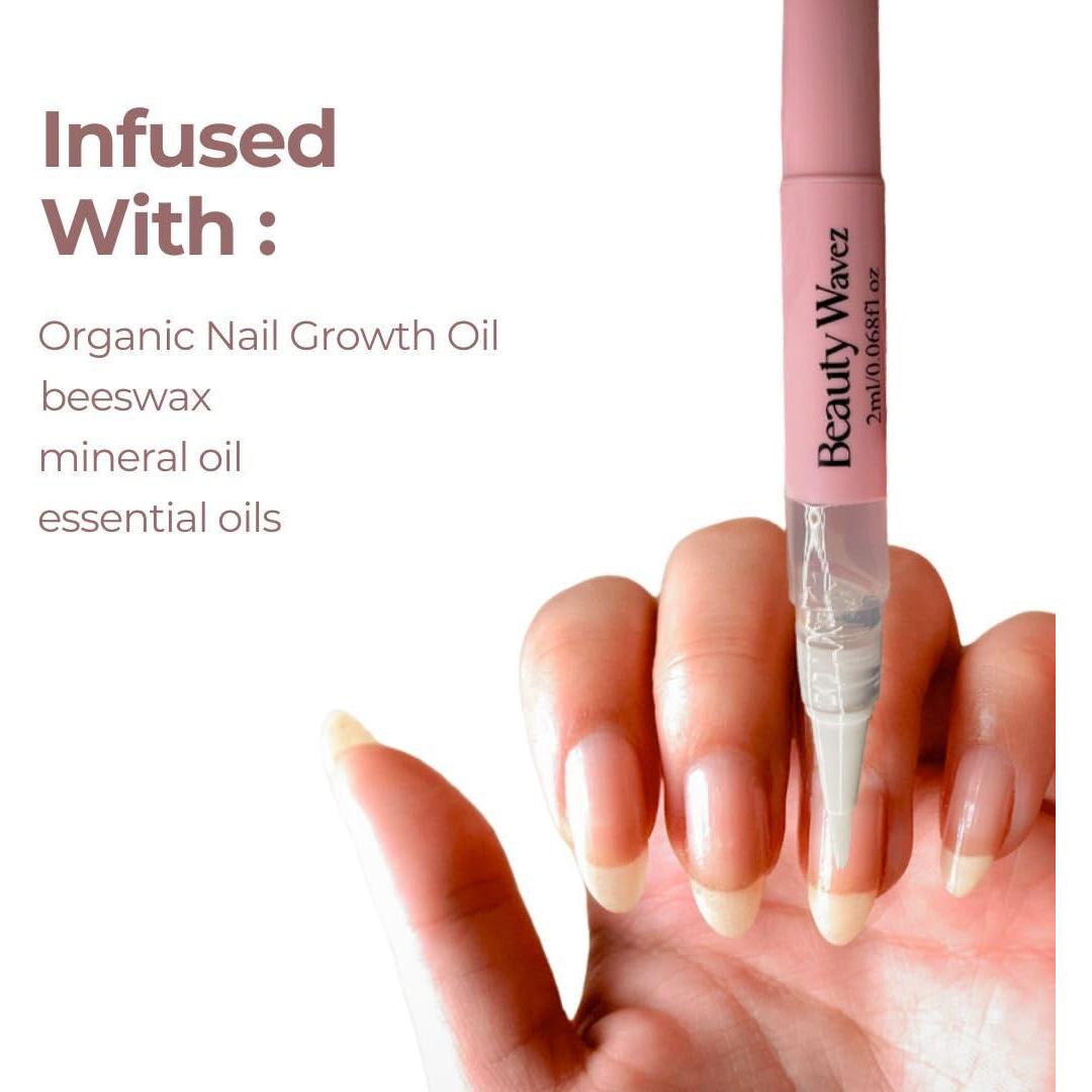 Bolígrafo Aceite Cutículas Beauty Wavez 20ml - Nutre y Fortalece