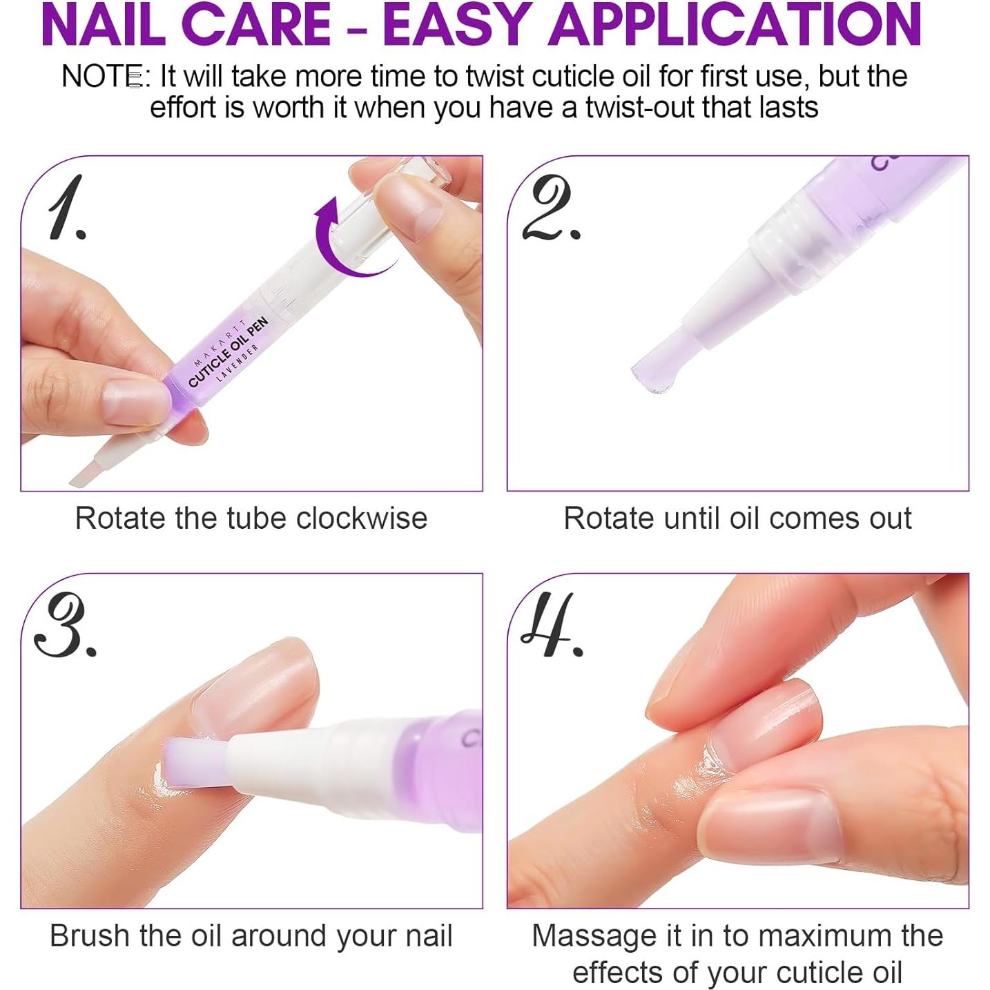 Bolígrafo Aceite Cutículas Makartt Lavanda Hidratante 15.4cm