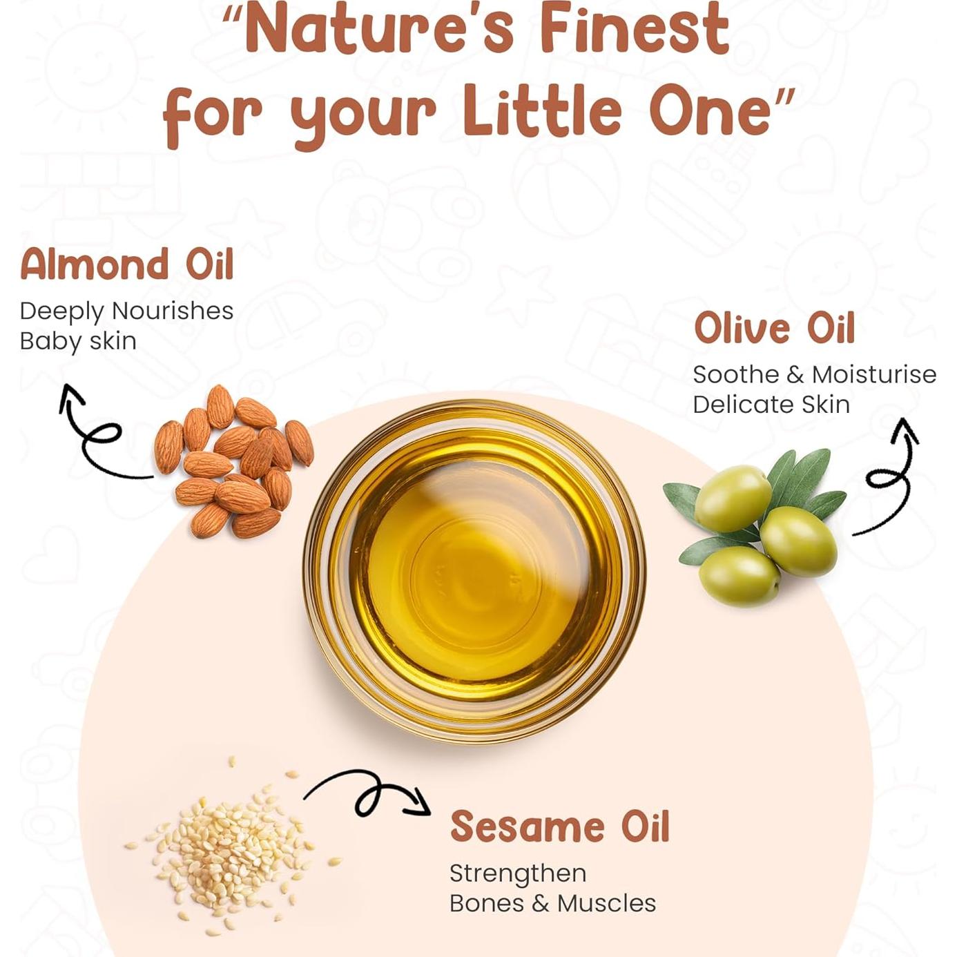 Aceite de Masaje para Bebés Mother Sparsh 100ml - Natural y Suave