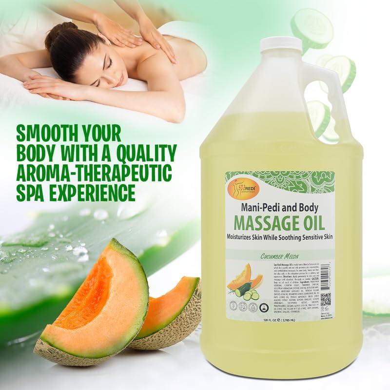 Aceite de Masaje SPA REDI Pepino y Melón 3.78L - Hidratante