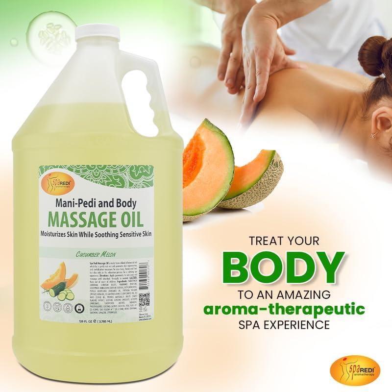 Aceite de Masaje SPA REDI Pepino y Melón 3.78L - Hidratante