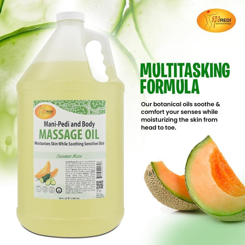 Aceite de Masaje SPA REDI Pepino y Melón 3.78L - Hidratante