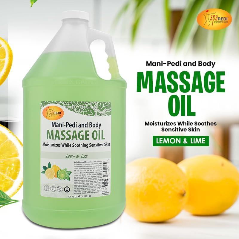 Aceite de Masaje SPA REDI Limón y Lima 3.78L - Hidratante