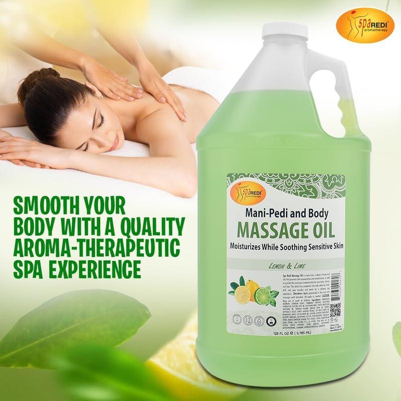 Aceite de Masaje SPA REDI Limón y Lima 3.78L - Hidratante