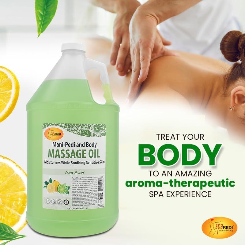 Aceite de Masaje SPA REDI Limón y Lima 3.78L - Hidratante