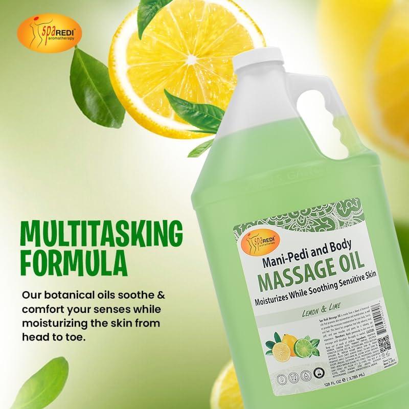 Aceite de Masaje SPA REDI Limón y Lima 3.78L - Hidratante
