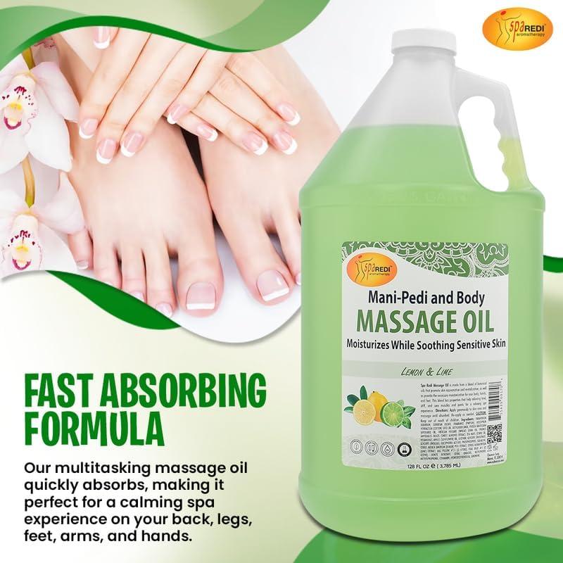 Aceite de Masaje SPA REDI Limón y Lima 3.78L - Hidratante